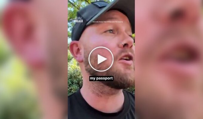 A puppy chewed on a tourist's passport
