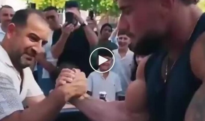An arm wrestler gave a man the chance to be a hero in his daughter's eyes