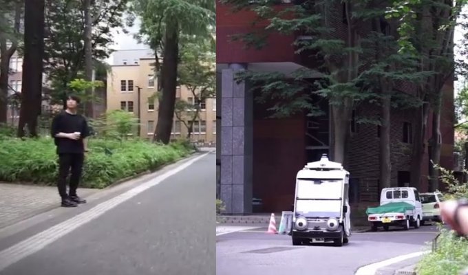 Зачем в Японии приделывают глаза беспилотным автомобилям (3 фото + 1 видео)