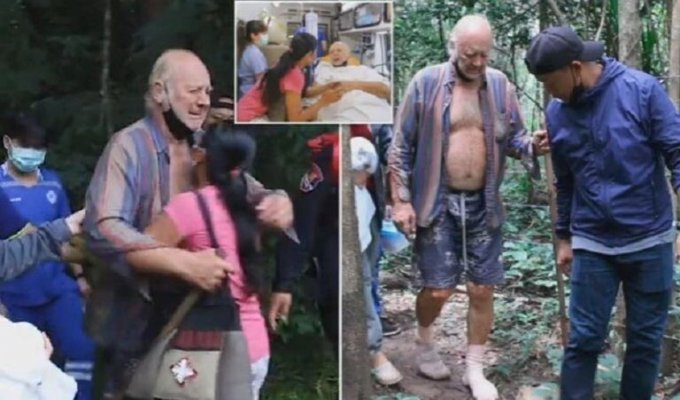 72-летний пенсионер выжил после трех суток в джунглях Таиланда (6 фото + 1 видео)