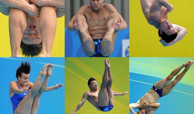 Самые смешные лица прыгунов в воду (20 фото)