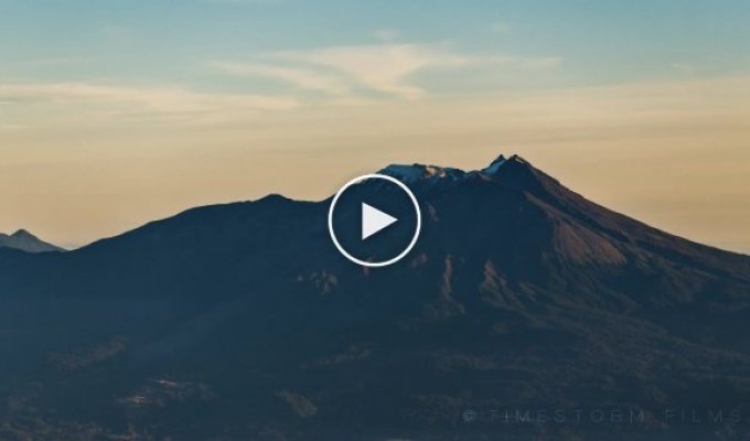 Уникальный Таймлепс извержение вулкана в Чили
