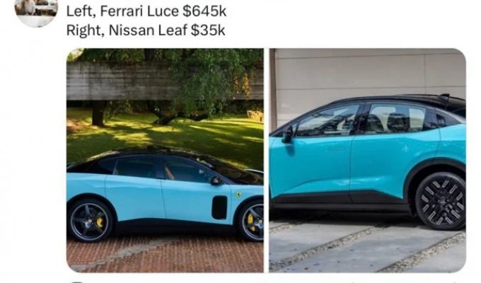 Первый электрокар Ferrari рассмешил интернет (7 фото + 2 видео)