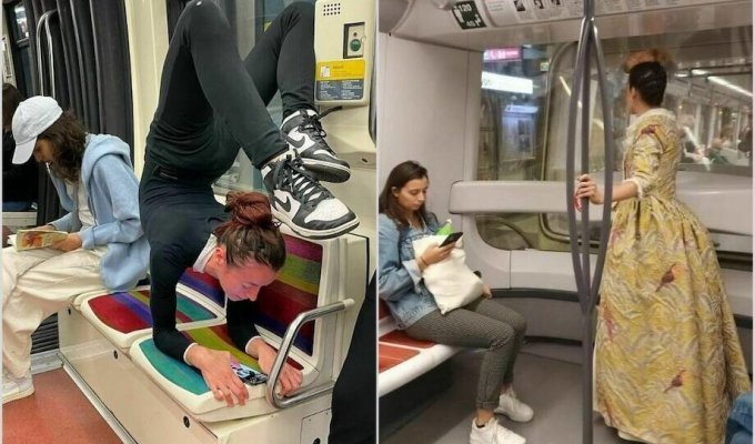 14 very strange things that happened in the Paris metro (15 photos)