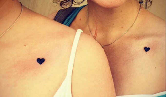 15 классные татуировок для матери и дочери (15 фото)