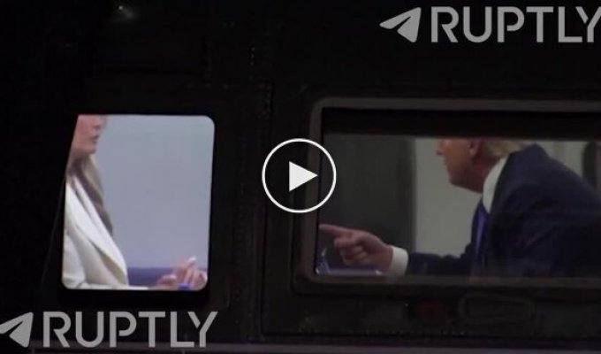 Журналисты засняли ссору Дональда и Мелании Трамп