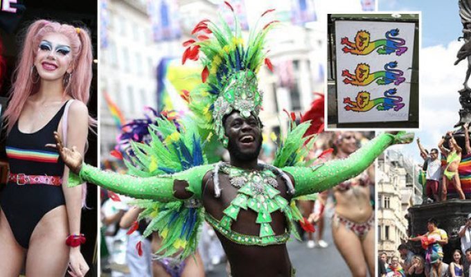Около миллиона человек собрались на гей-парад в Лондоне (40 фото)