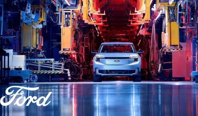 Ford showed a European electric vehicle assembly plant (4 photos + 1 video)