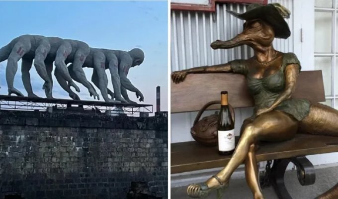 12 strange statues and monuments that make you wonder where their authors get their imagination from (14 photos)