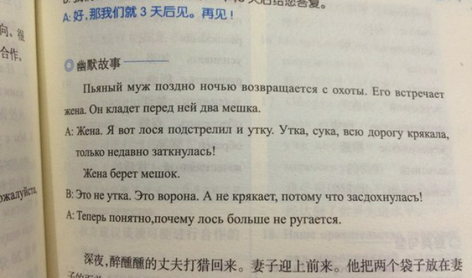 Китайцы учат русский язык (4 фото)