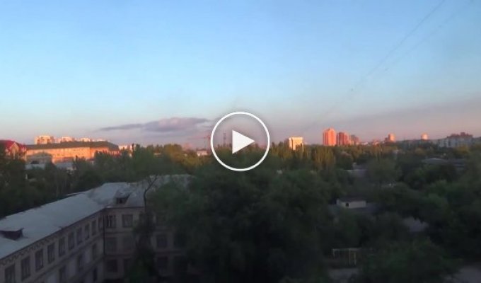 Русские террористы обстреляли центр Донецка