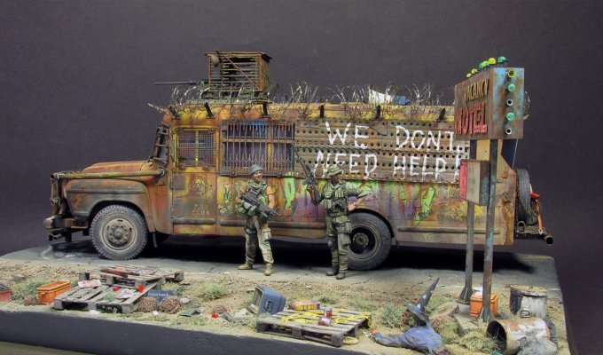 Нереальная модель "Зомби автобус" и как это сделано (58 фото)