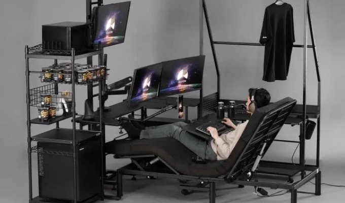 Геймерскую кровать Bauhutte Electric Gaming Bed 2 выпустили в Японии (3 фото + видео)