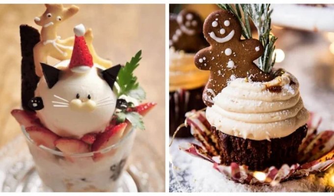 30 funny and delicious New Year's desserts and sweets (31 photos)