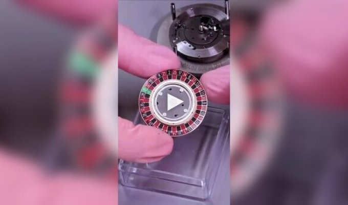A wristwatch for gambling enthusiasts