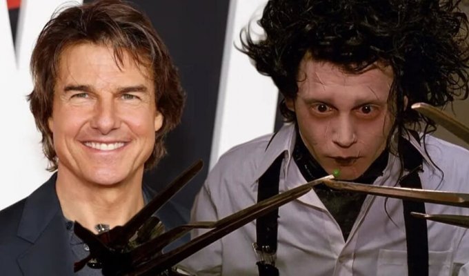 Johnny Depp beat out Tom Hanks, Tom Cruise and Michael Jackson in the fight for the role of Edward Scissorhands (5 photos)