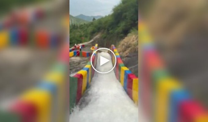 Water attraction in the mountains