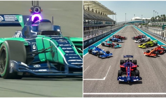 The world's first driverless car race took place in Abu Dhabi (2 photos + 7 videos)
