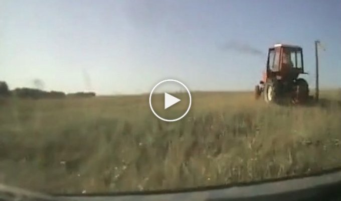 Полицейская погоня со стрельбой за пьяным сибирским трактористом