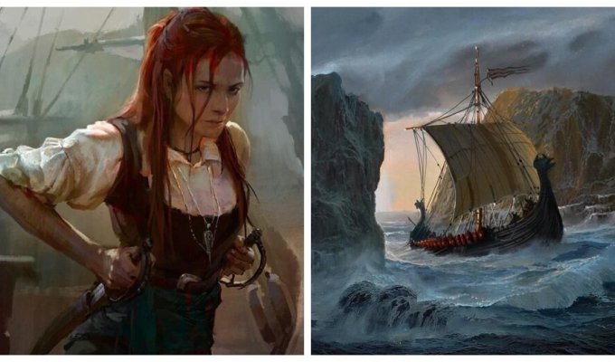 How the daughter of a Viking ruler retrained as a pirate queen (5 photos)