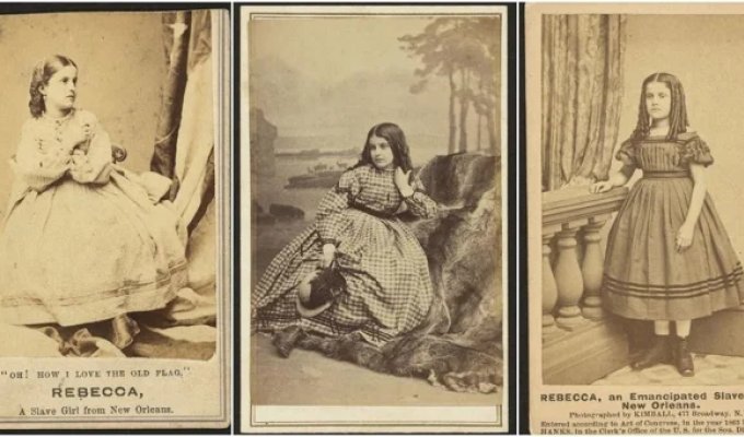 Портреты Ребекки Хьюгер, белой девочки-рабыни из Нового Орлеана 1860-х годов (23 фото)