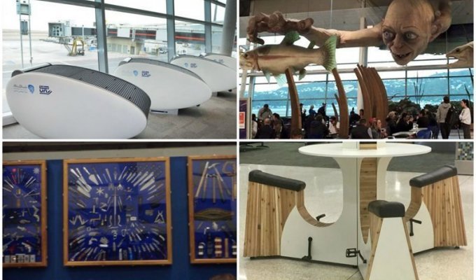 35 гениальных вещей в аэропортах и самолётах, которые порадуют своей креативностью (35 фото)