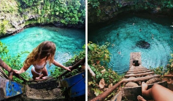 В Самоа есть природный бассейн, в котором после посещения хочется остаться навсегда (13 фото)