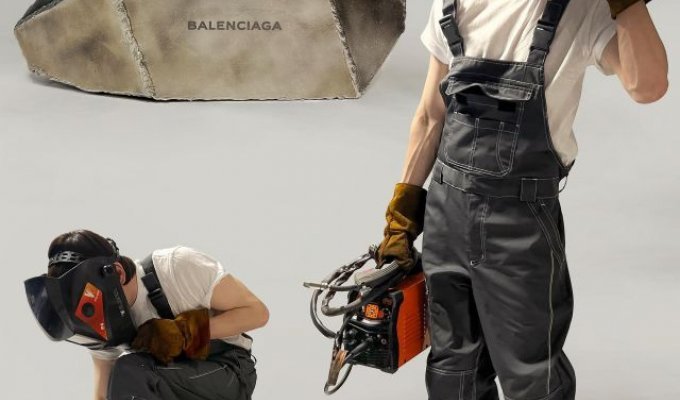 New fashion buzz for factory workers from Balenciaga (4 photos + video)