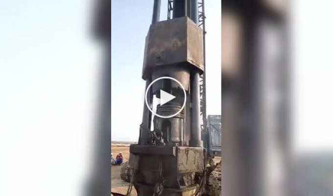 Driving piles for panel houses