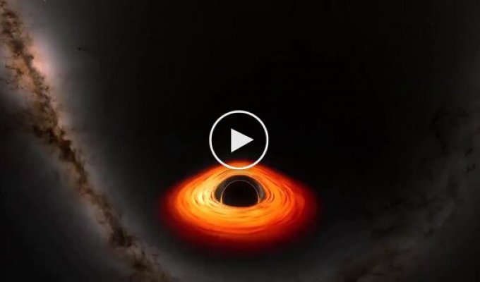 NASA showed what would happen if you fell into a black hole