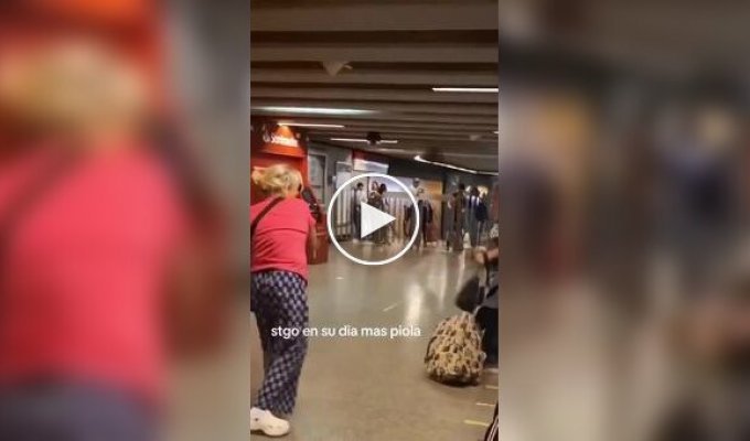 Woman becomes party to conflict at train station