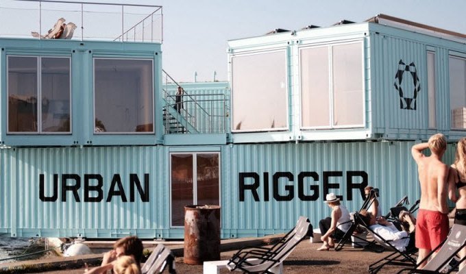 Плавающие общежития из морских контейнеров для датских студентов (15 фото)