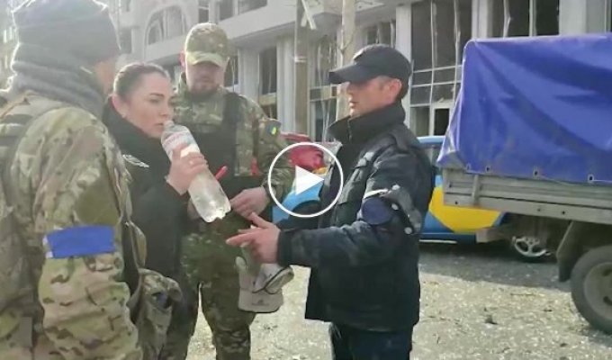 Видео работы подразделения ГСЧС из Николаевской обладминистрации