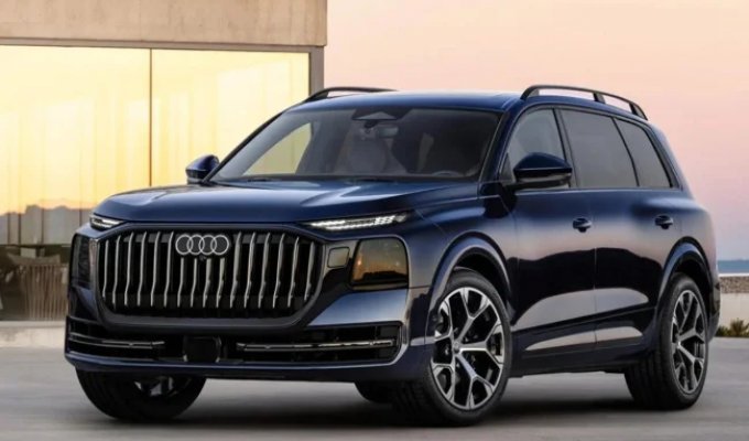 Audi officially unveiled its conceptually new full-size Q9 crossover, the largest in the German brand's history (9 photos)