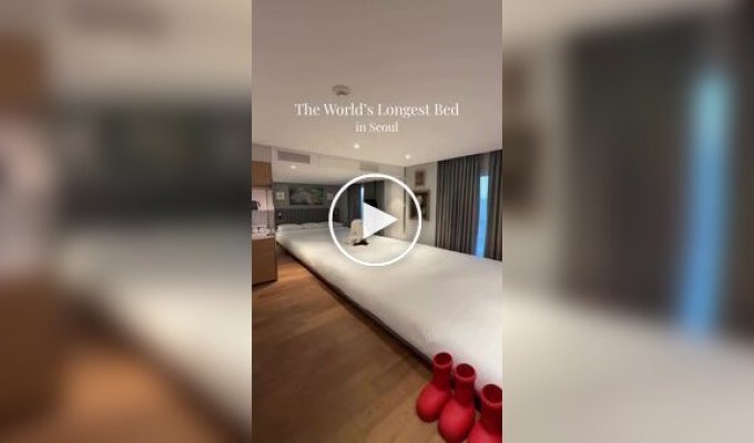 Самая длинная кровать в мире