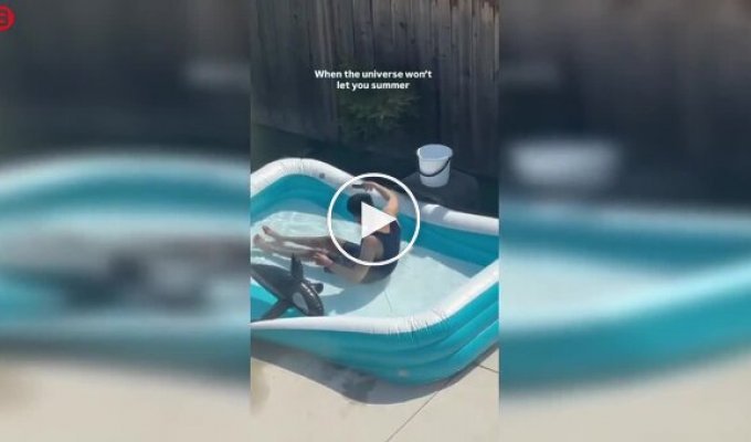 Дешевый бассейн со скидкой не выдержал воду: классический фейл
