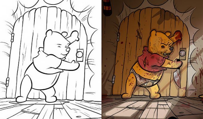 This is what happens when adults pick up a coloring book for kids (30 photos)