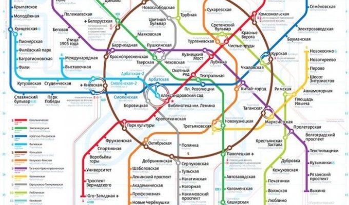Москва переходит на новую схему московского метро (33 фото)