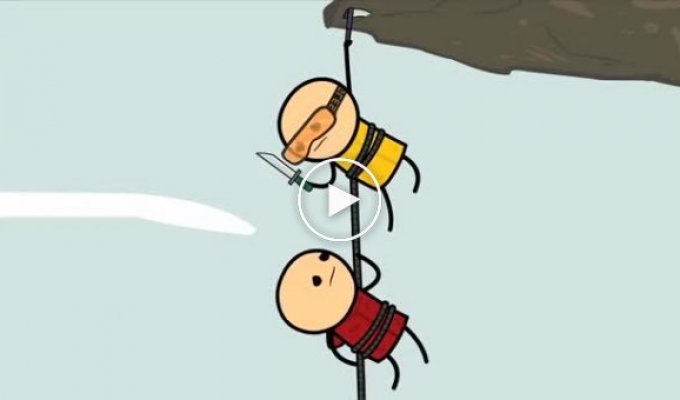 Забавный комикс про альпинистов (english)