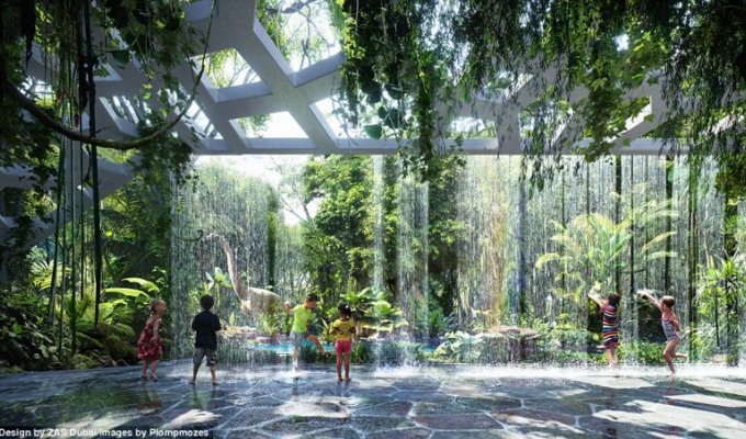 В Дубае планируется открытие первого в мире отеля с собственным тропическим лесом (8 фото)