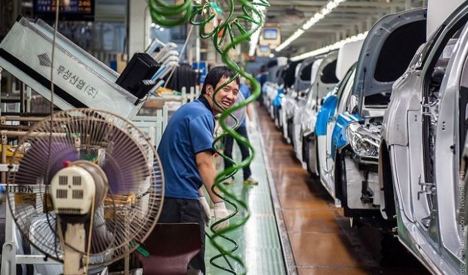 Автомобильный завод в Корее (35 фото)