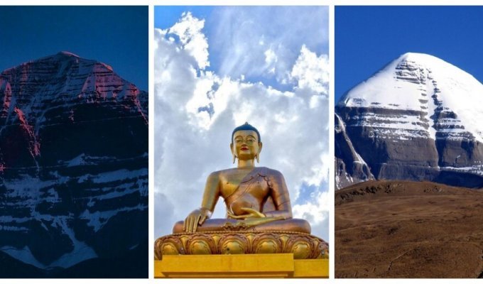 The secrets of Mount Kailash, which is subject to the laws of time (9 photos)