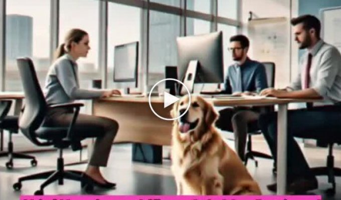 A Labrador became the "Director of Happiness" in an Indian company