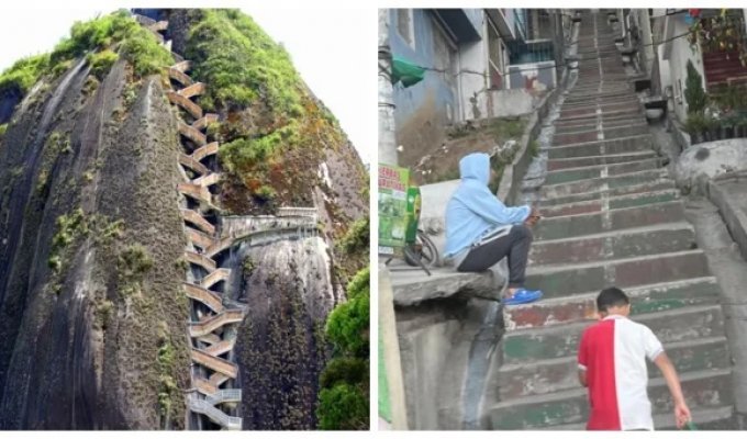 20 "stairs of death" that only the bravest can climb (21 photos)