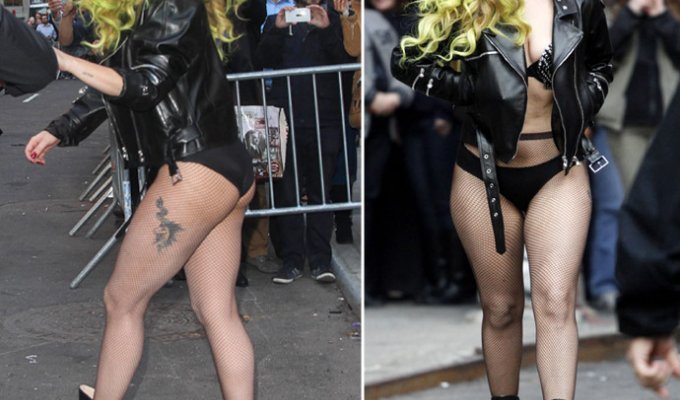 Леди Гага прогулялась по Манхеттену на гигантских каблуках (17 фото)
