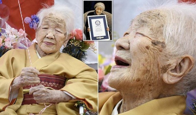Японская долгожительница отметила 117-летие (5 фото)