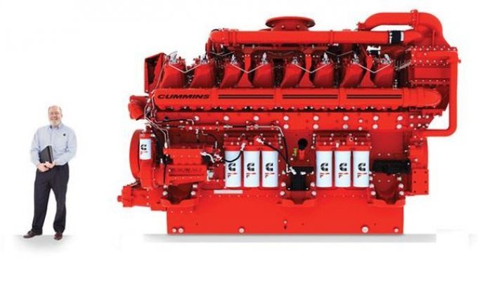 95-литровый дизельный двигатель от компании Cummins (фото + видео)