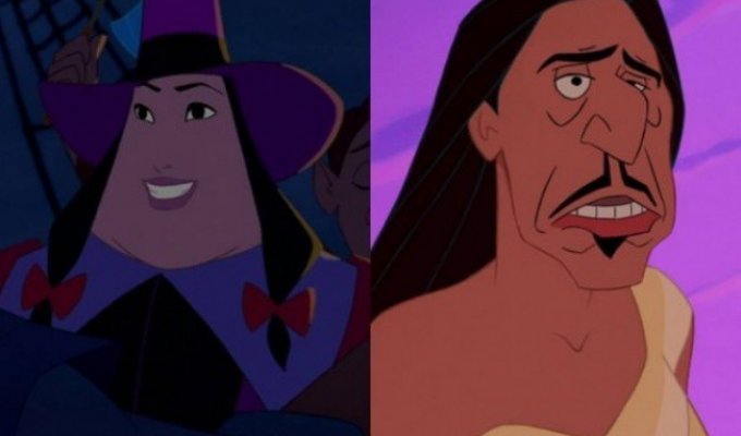 Что будет, если злодеи и герои Disney поменяются лицами (8 фото)