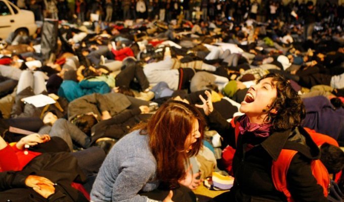 Студенческие протесты в Чили (38 фото)