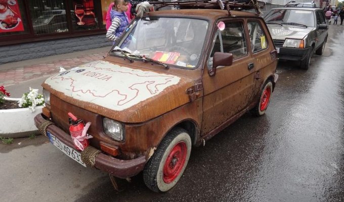 Необычный автомобиль в Петергофе (7 фото)